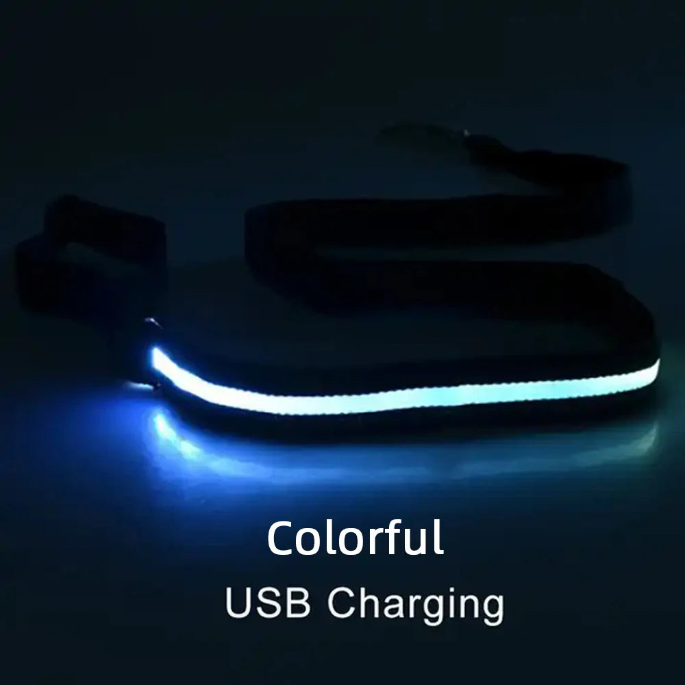 "LumiWalk™ - Correa LED de Seguridad Recargable"